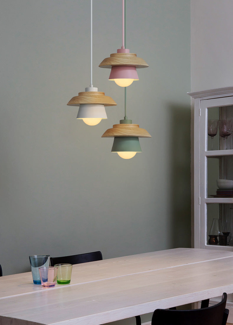 Alexios - Moderne Scandinavische Houten Pendellamp voor een Strakke en Stijlvolle Verlichting