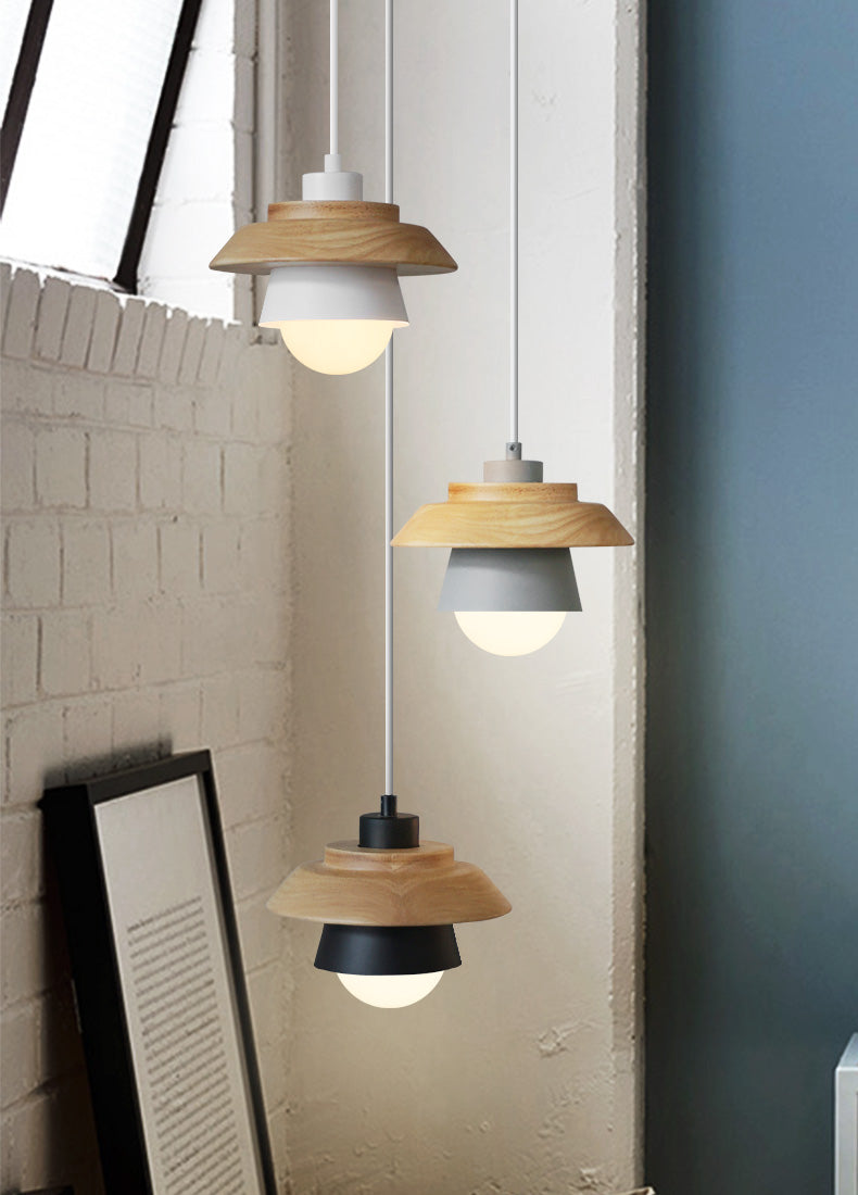 Alexios - Moderne Scandinavische Houten Pendellamp voor een Strakke en Stijlvolle Verlichting