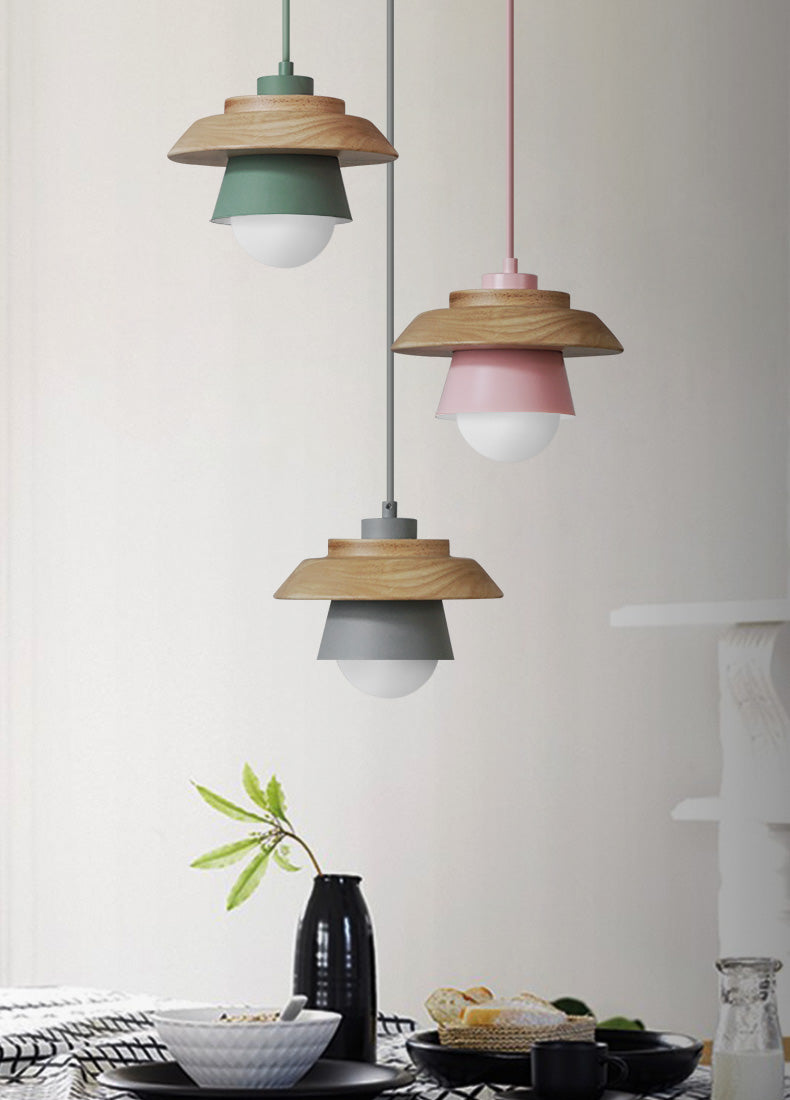 Alexios - Moderne Scandinavische Houten Pendellamp voor een Strakke en Stijlvolle Verlichting