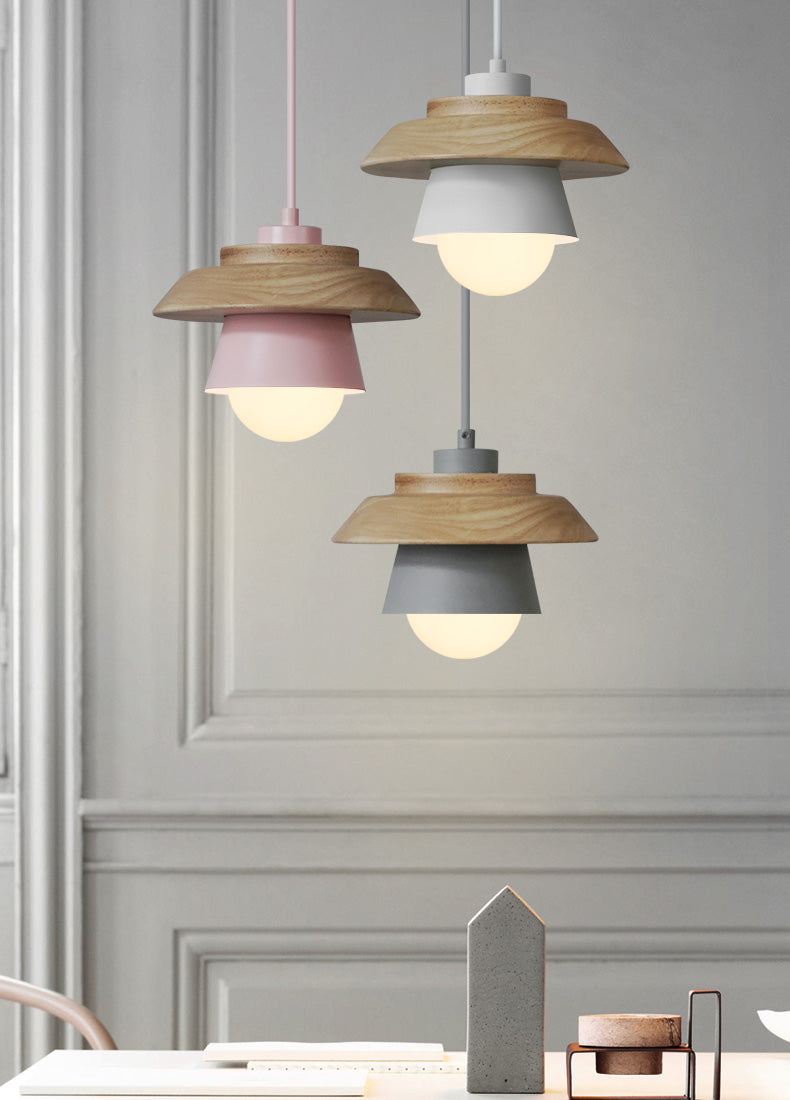 Alexios - Moderne Scandinavische Houten Pendellamp voor een Strakke en Stijlvolle Verlichting