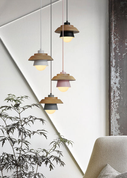 Alexios - Moderne Scandinavische Houten Pendellamp voor een Strakke en Stijlvolle Verlichting