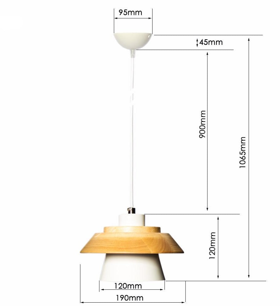 Alexios - Moderne Scandinavische Houten Pendellamp voor een Strakke en Stijlvolle Verlichting