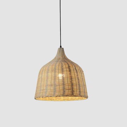 EcoWeave - Natuurlijke Hanglamp van Rotan en Bamboe