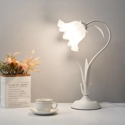 FloraLuxe – Verstelbare Vintage Bloem Tafellamp voor Elegante Verlichting