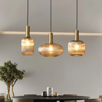 VetroLume – Handgeblazen Glas Hanglamp voor Elegante Verlichting