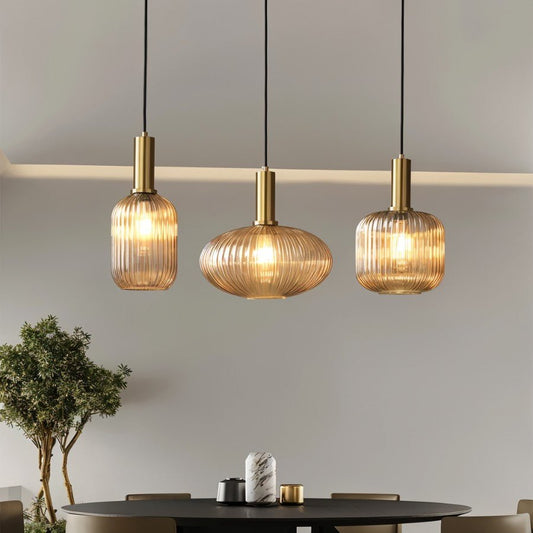 VetroLume – Handgeblazen Glas Hanglamp voor Elegante Verlichting