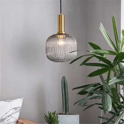 VetroLume – Handgeblazen Glas Hanglamp voor Elegante Verlichting