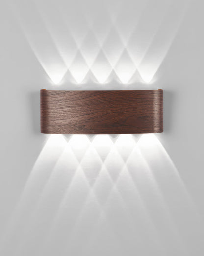 TimberGlow - Moderne Elegante Houten Wandlamp