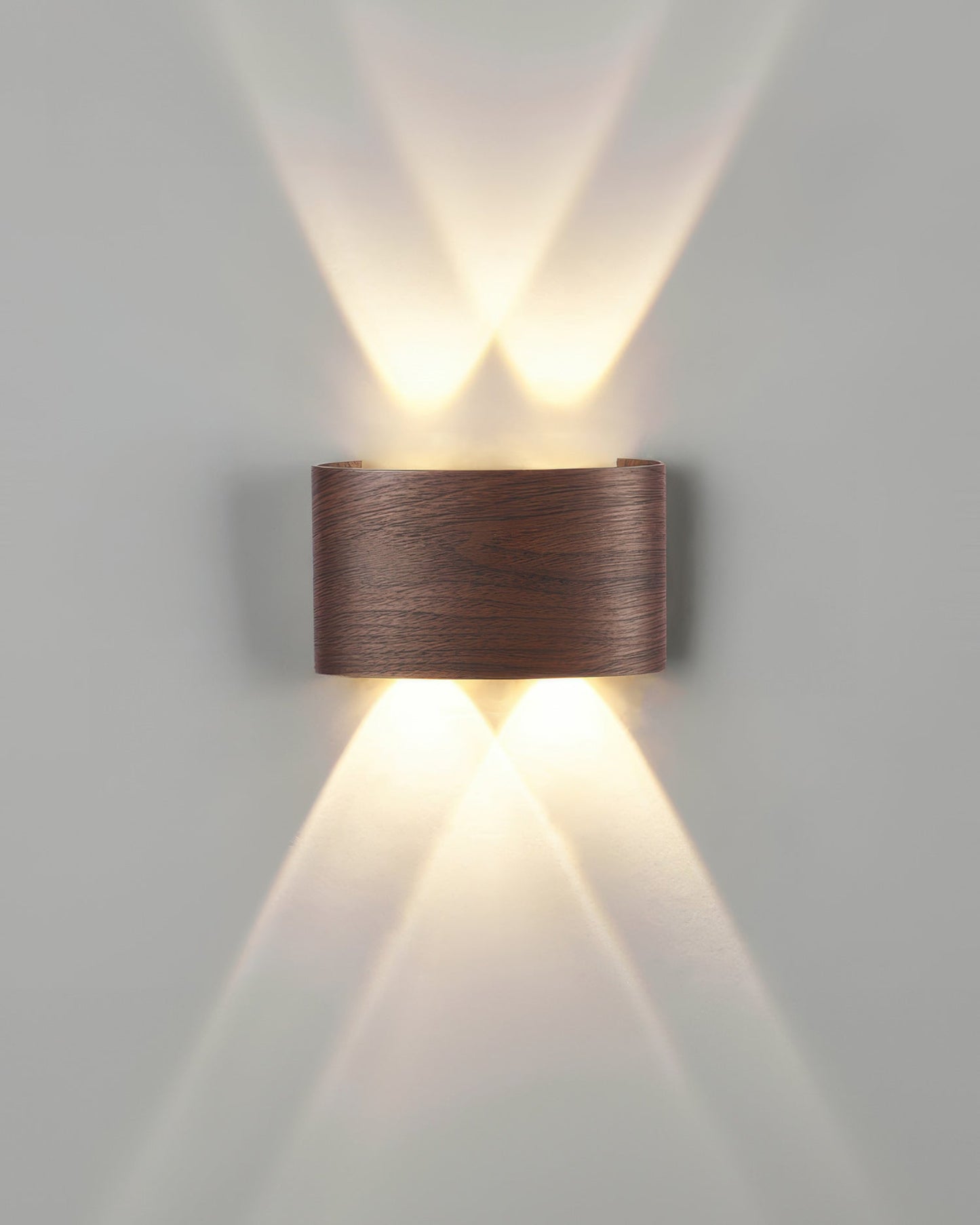 TimberGlow - Moderne Elegante Houten Wandlamp