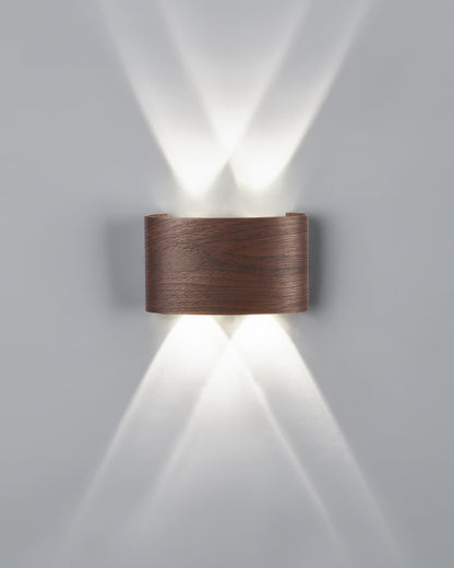 TimberGlow - Moderne Elegante Houten Wandlamp