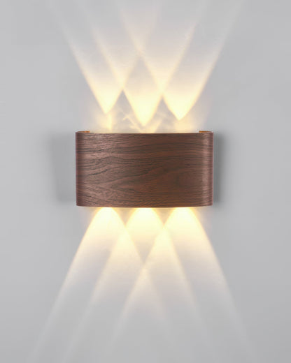 TimberGlow - Moderne Elegante Houten Wandlamp