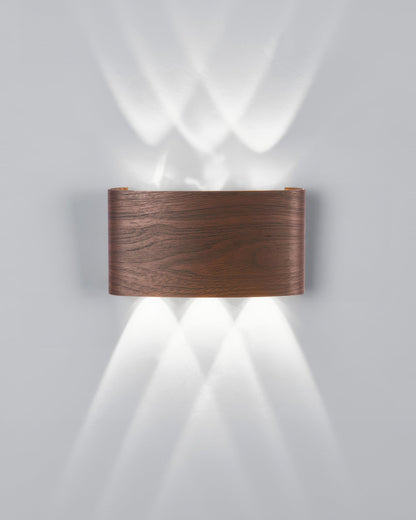 TimberGlow - Moderne Elegante Houten Wandlamp