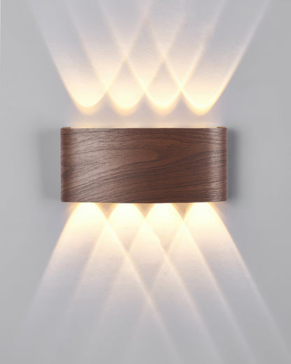 TimberGlow - Moderne Elegante Houten Wandlamp