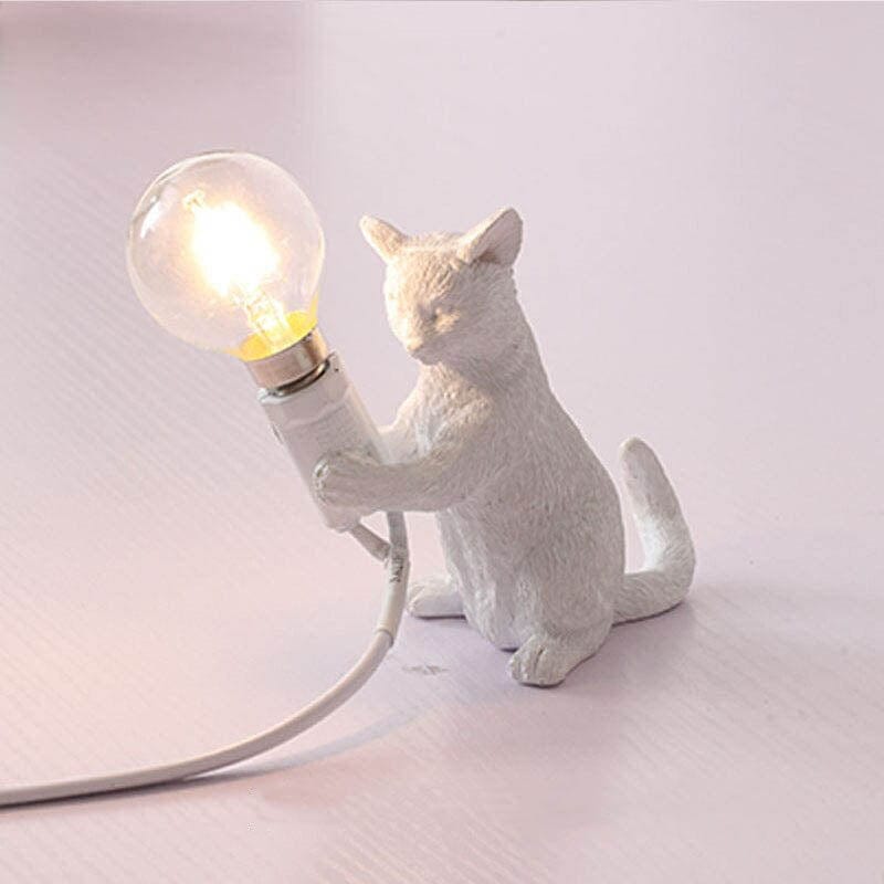 PurrBright | Schattige decoratieve tafellamp met kattenbeeldje